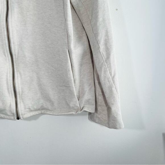 Eileen Fisher Maple Oat Organic Cotton Round Neck  Zip-up Jacket Small - Picture 3 of 9